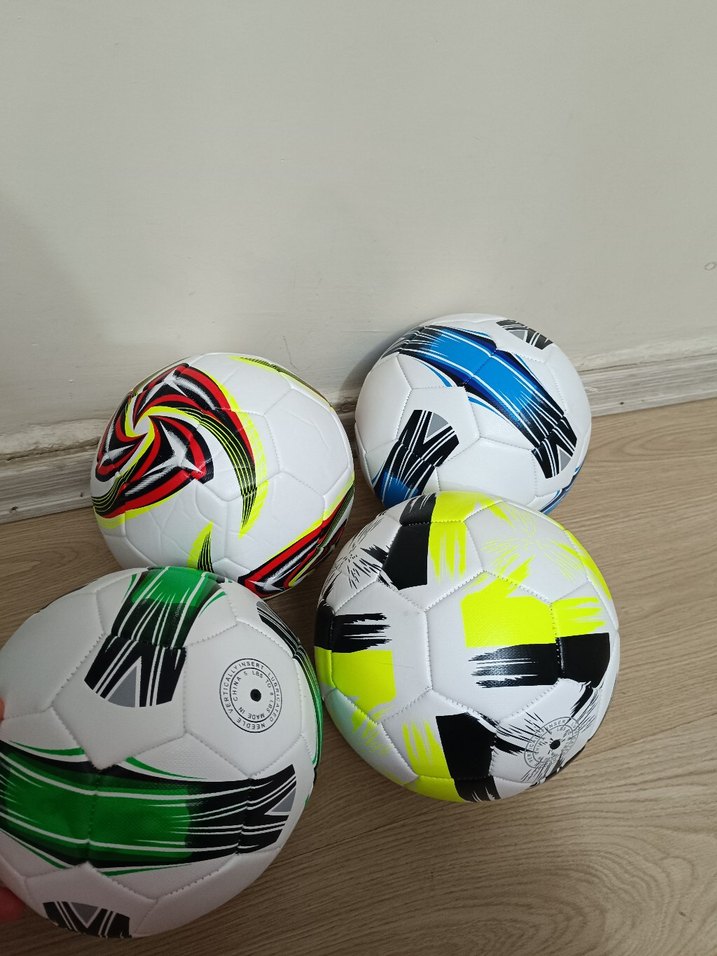renkli desenli kaliteli profesyonel futbol topu - Görsel 2