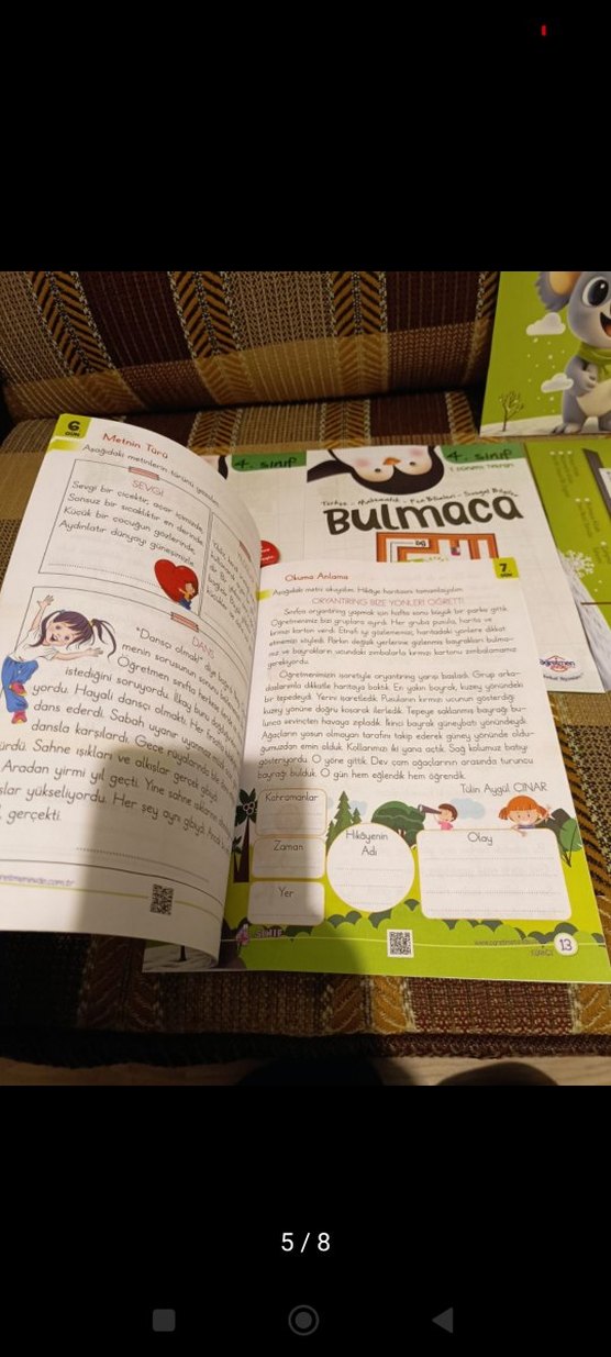 4. Sınıf  öğretmen evde Yarıyıl  tatil kitabı seti - Görsel 4