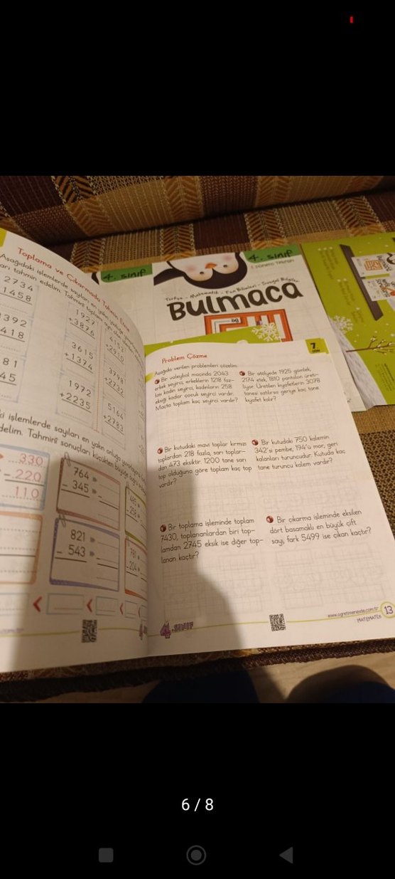 4. Sınıf  öğretmen evde Yarıyıl  tatil kitabı seti - Görsel 5