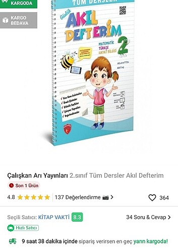 2. Sınıf test kitabı 