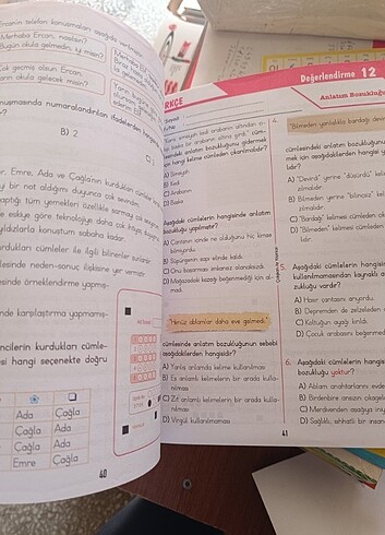  4. Sınıf test kitabı tüm dersler 