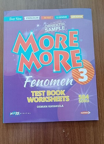 3. Sınıf more more ingilizce test kitabı 