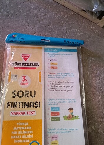 3 sınıf tüm dersler test kitabı