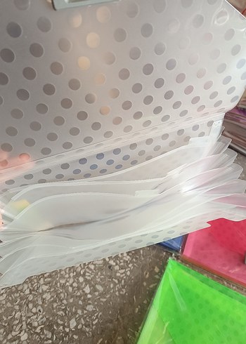 Şeffaf Renkli körüklü dosya - Görsel 6