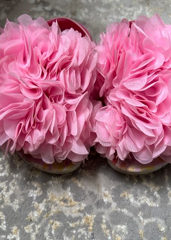 Gezer Kız Çocuk Pembe Fırfırlı Özel Gün Ayakkabısı