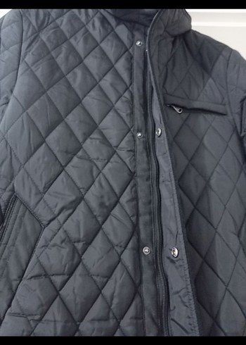 Düğmeli Siyah Erkek Kapitone Ceket - Görsel 3