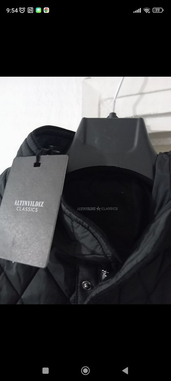 Düğmeli Siyah Erkek Kapitone Ceket - Görsel 2