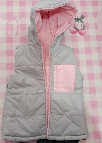 LCW Kids Kapüşonlu Çift Taraflı Kız Şişme Yelek - Görsel 5