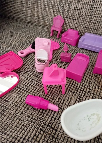 Barbie Evi eşyaları & Banyo Seti - Görsel 4