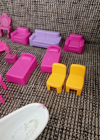 Barbie Evi eşyaları & Banyo Seti - Görsel 3