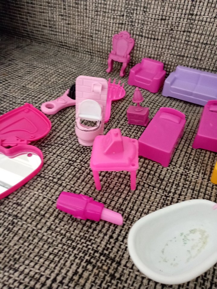 Barbie Evi eşyaları & Banyo Seti - Görsel 4