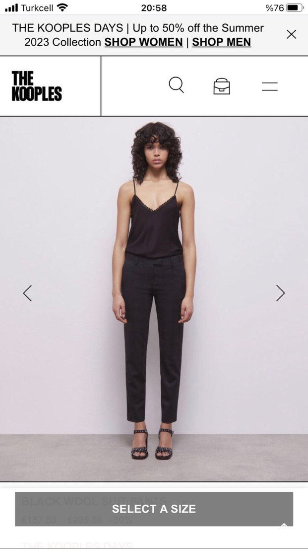 The Kooples Sigaret Kadın Pantolon - Görsel 4