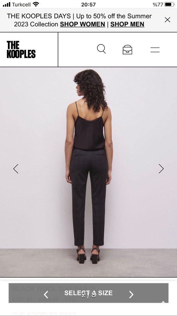 The Kooples Sigaret Kadın Pantolon - Görsel 5