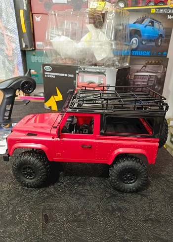 Kırmızı Land Rover Oyuncak Araba - Görsel 8