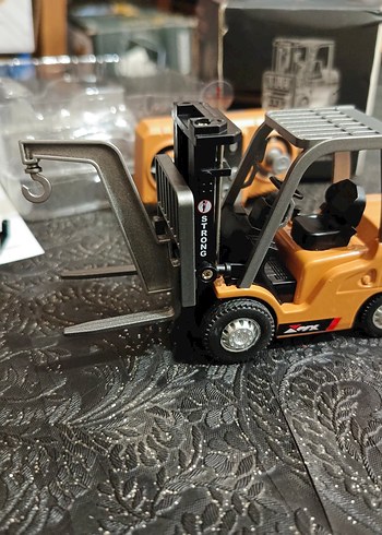 Sarı Oyuncak Forklift metal - Görsel 2