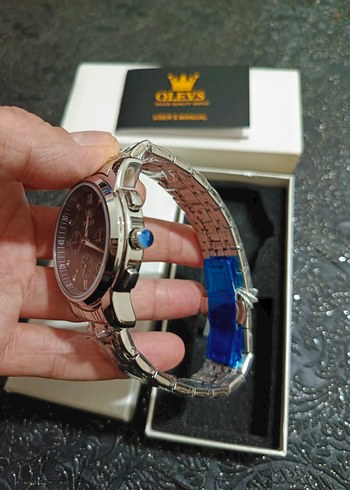 Olevs Gri Modern Klasik Erkek Saati - Görsel 5