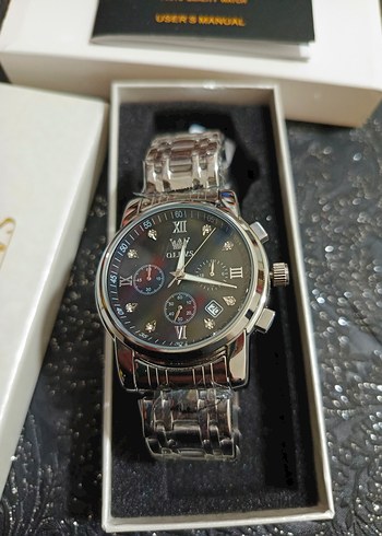 Olevs Gri Modern Klasik Erkek Saati - Görsel 2