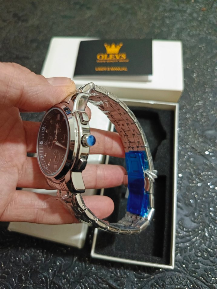 Olevs Gri Modern Klasik Erkek Saati - Görsel 5