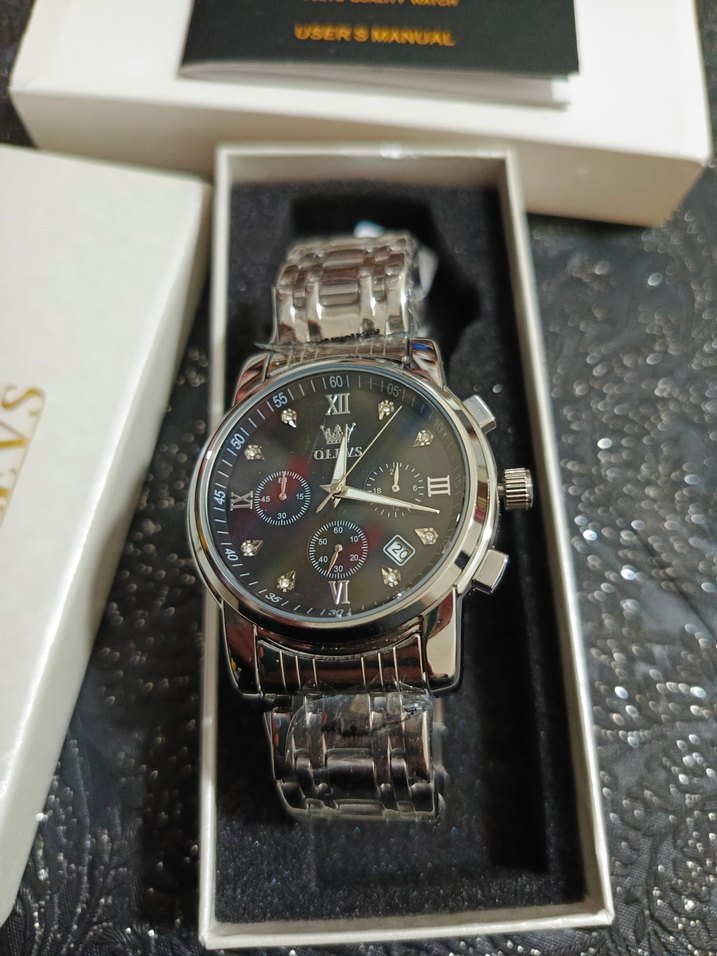 Olevs Gri Modern Klasik Erkek Saati - Görsel 2