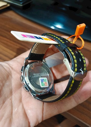 Renkli Detaylı Siyah Biker Erkek Kol Saati - Görsel 2