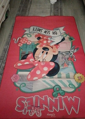 Renkli Minnie Mouse Çocuk Halısı - Görsel 2