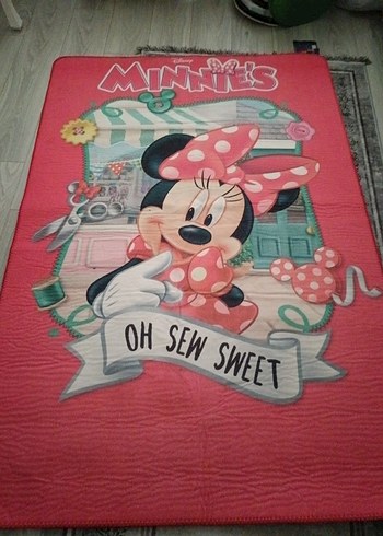 Renkli Minnie Mouse Çocuk Halısı - Görsel 5