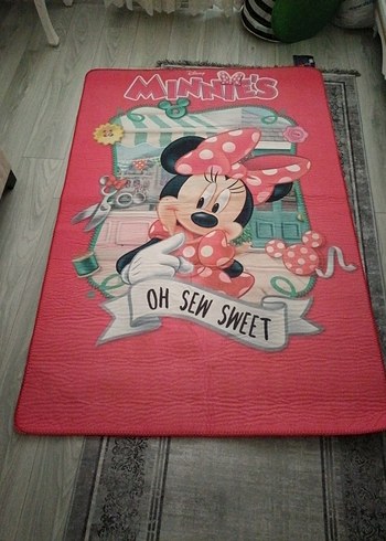 Renkli Minnie Mouse Çocuk Halısı - Görsel 6