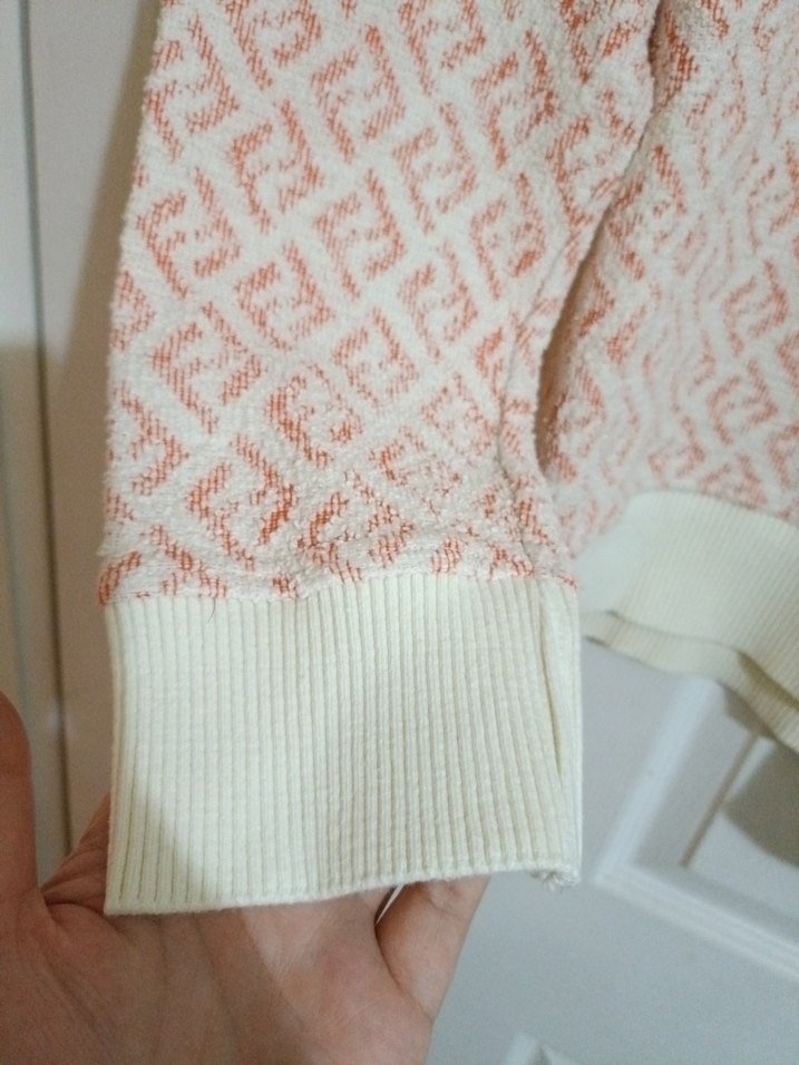 Pembe Örgü Kadın Uzun Kollu Salaş Kazak - Görsel 3