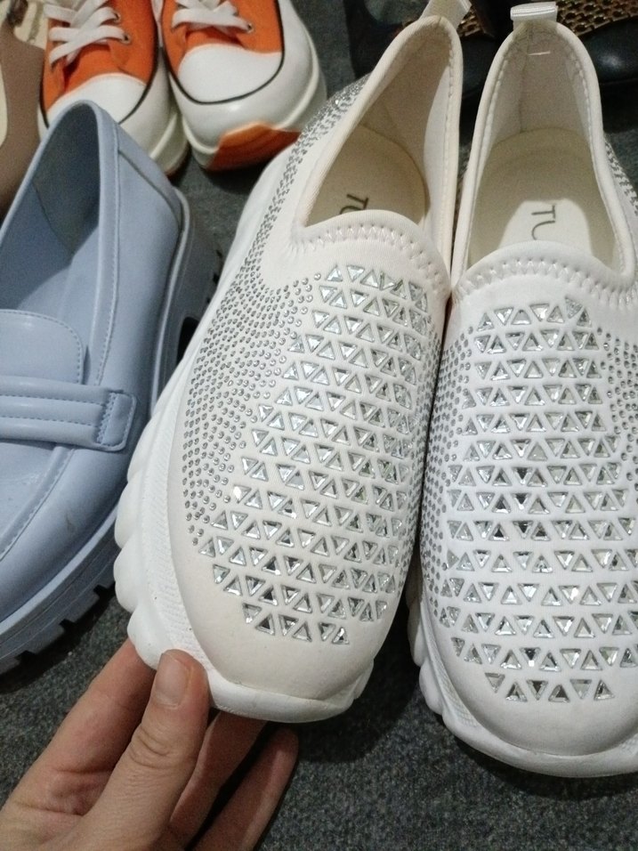 Beyaz Kadın Dolgu Topuklu Spor Ayakkabı - Görsel 4