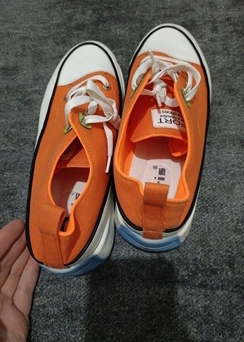 Turuncu Spor Kadın Sneaker - Görsel 6