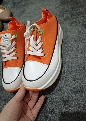 Turuncu Spor Kadın Sneaker - Görsel 5