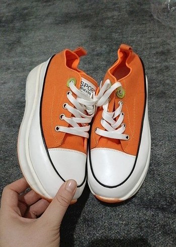 Turuncu Spor Kadın Sneaker - Görsel 3