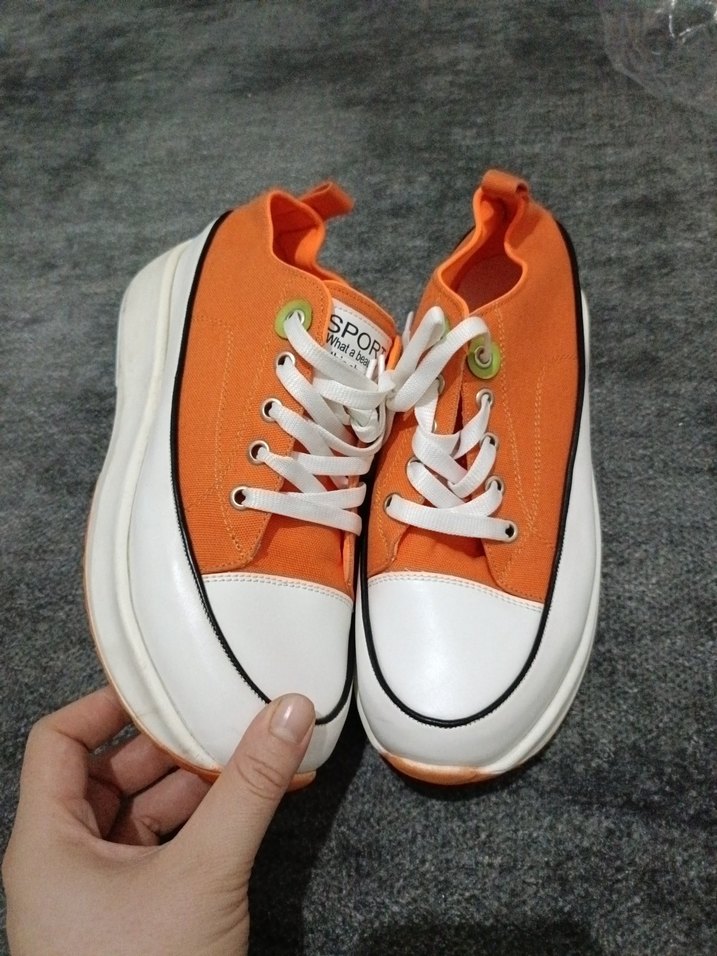 Turuncu Spor Kadın Sneaker - Görsel 3