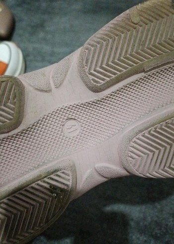 Pembe Süet Platform Topuklu Kadın Spor Ayakkabı - Görsel 6