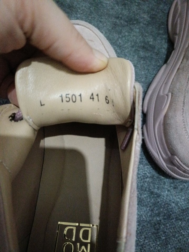 Pembe Süet Platform Topuklu Kadın Spor Ayakkabı - Görsel 3