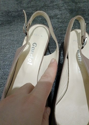 Bej Stiletto Topuklu Kadın Abiye Ayakkabı - Görsel 4