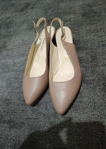 Bej Stiletto Topuklu Kadın Abiye Ayakkabı - Görsel 2