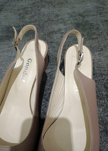 Bej Stiletto Topuklu Kadın Abiye Ayakkabı - Görsel 6