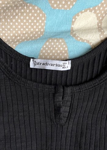 stradivarius Siyah V Yaka Kadın Atlet - Görsel 2