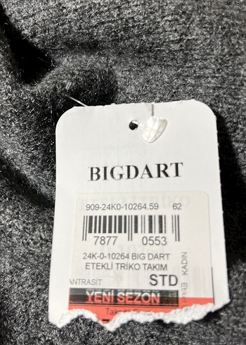 Kadın Gri Triko Kazak etek takımı - Görsel 5