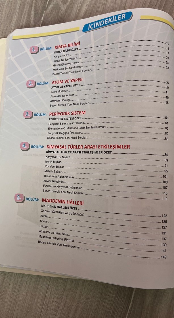 TYT Kimya Soru Bankası - Aydın Yayınları - Görsel 3