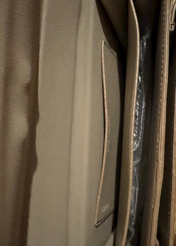 Yves Saint Laurent Zincir Detaylı Bej Deri Kadın Çanta - Görsel 5