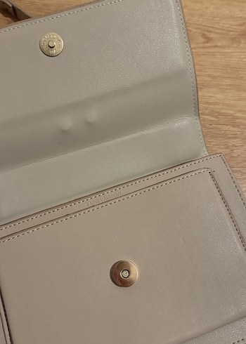 Yves Saint Laurent Zincir Detaylı Bej Deri Kadın Çanta - Görsel 3