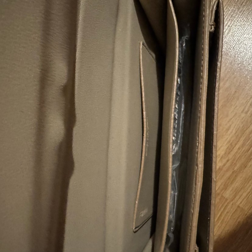 Yves Saint Laurent Zincir Detaylı Bej Deri Kadın Çanta - Görsel 5