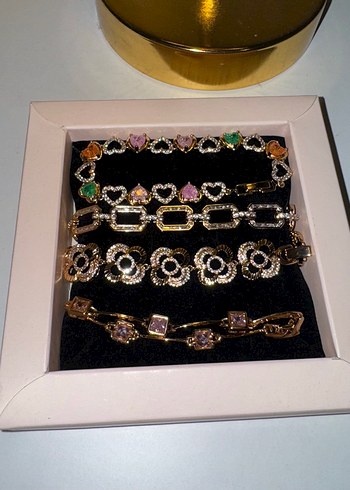 Rose Gold Bileklik Seti Celik Premium - Görsel 2