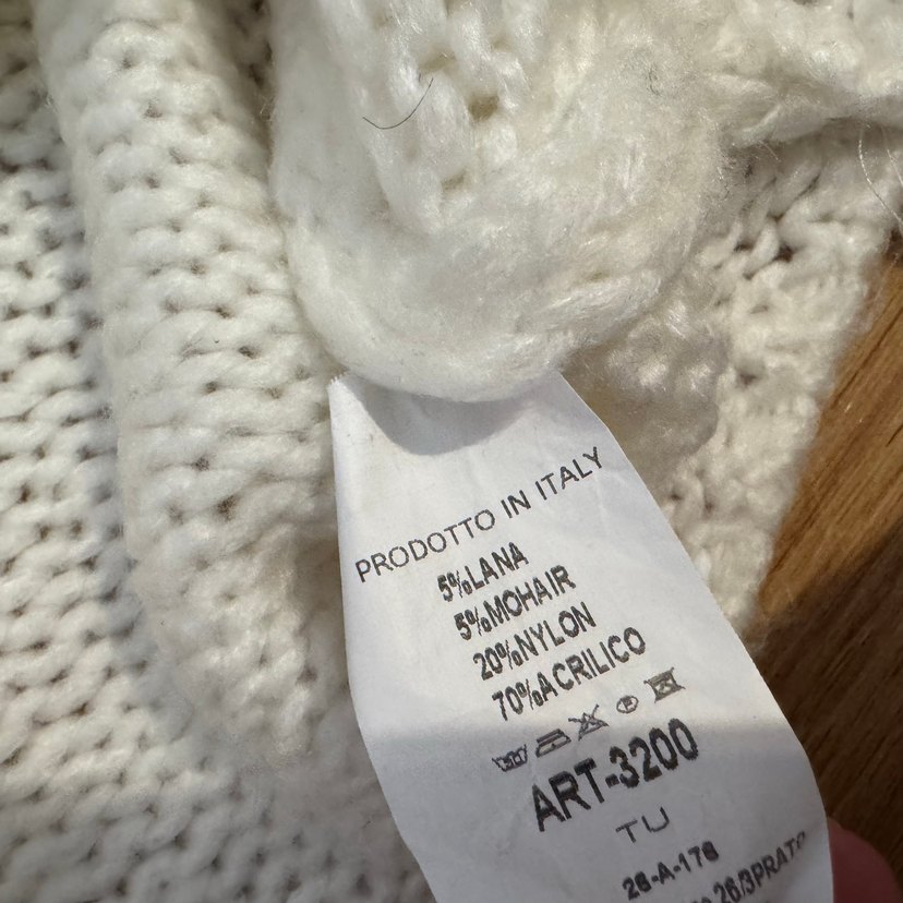 Bohem Örgü Kadın Kazak Tiftik Yun Boho Crop - Görsel 4