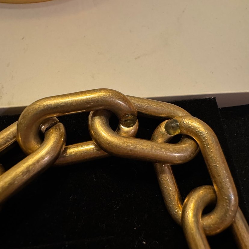 Zincir Detaylı Altın Renk Bileklik HM - Görsel 3