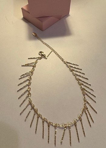 Altın Renk Zincir Detaylı Halhal - Görsel 2