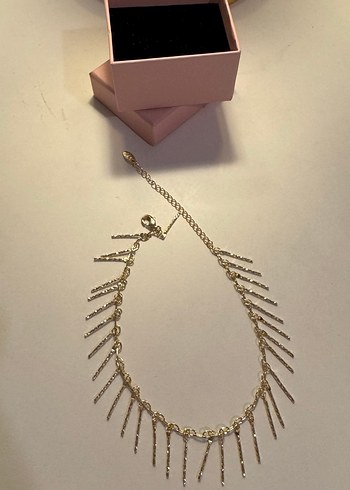 Altın Renk Zincir Detaylı Halhal - Görsel 3