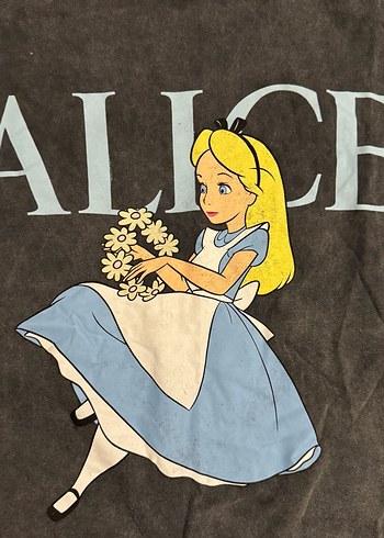 Stradivarius Alice Baskili T-shirt - Görsel 2